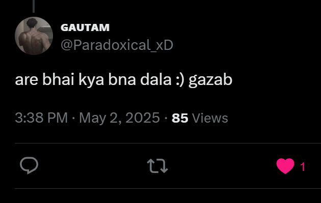 Tweet screenshot