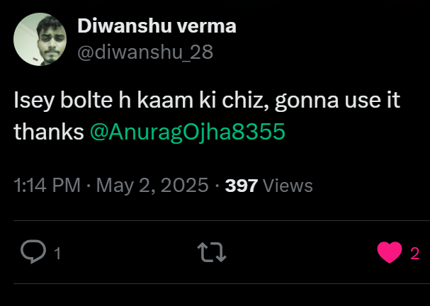 Tweet screenshot