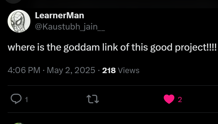Tweet screenshot
